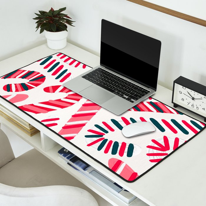 Candy Canes - White Desk Mat Gallery Image 2