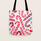 Candy Canes - White Tote Bag Gallery Image 1