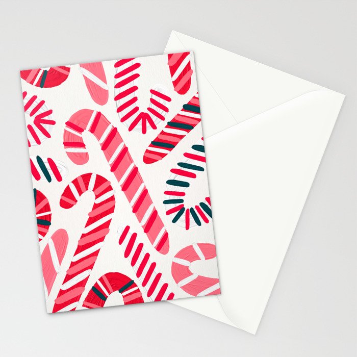Candy Canes - White Stationery Card Gallery Image 2