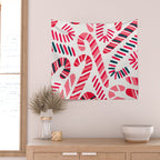 Candy Canes - White Wall Tapestry Gallery Image 2