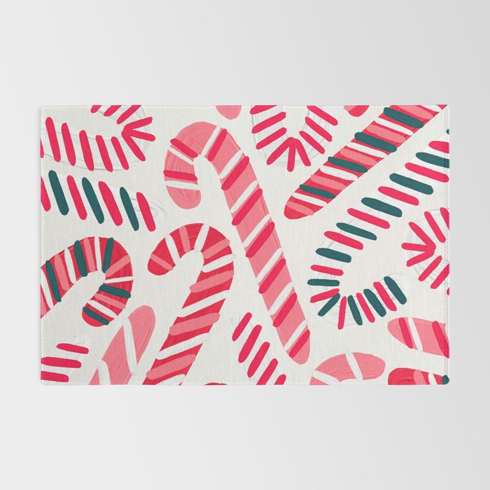 Candy Canes - White Rug Gallery Image 2