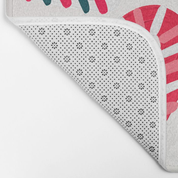 Candy Canes - White Bath Mat Gallery Image 2