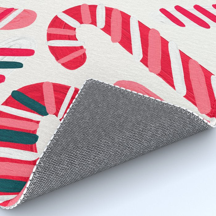 Candy Canes - White Rug Gallery Image 4