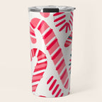 Candy Canes - White Travel Mug Gallery Image 1