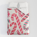 Candy Canes - White Duvet Cover Gallery Image 6