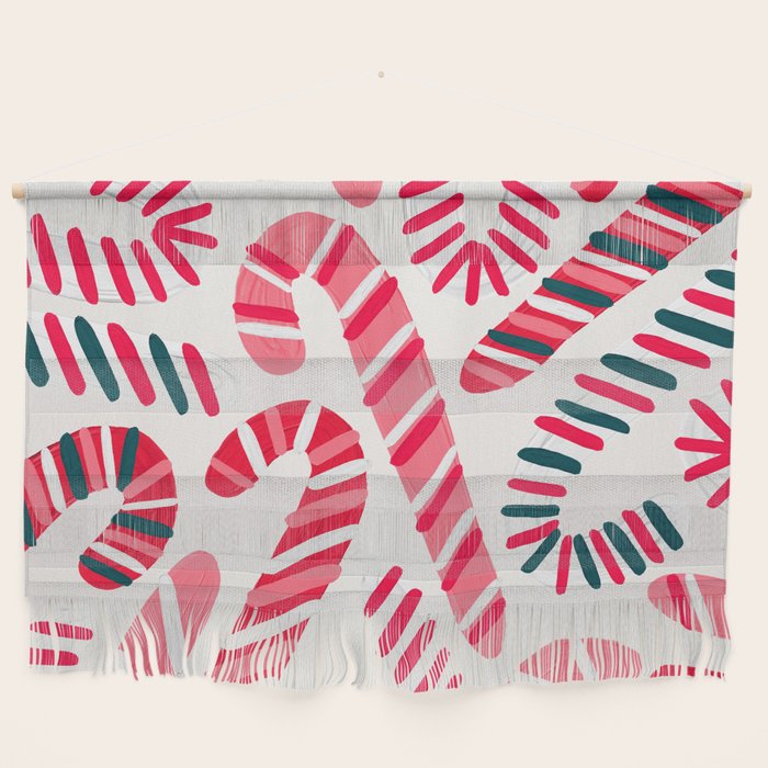 Candy Canes - White Wall Hanging Gallery Image 1