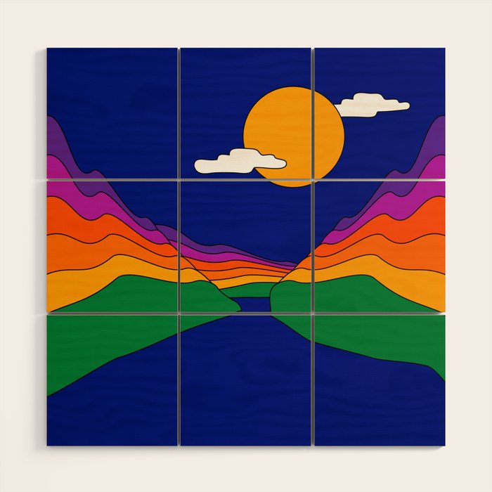 Rainbow Ravine Wood Wall Art Gallery Image 1