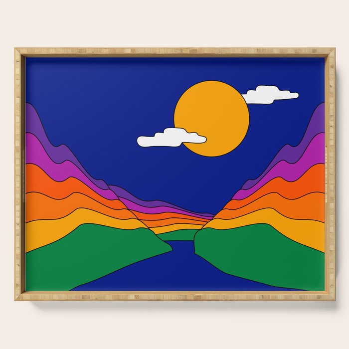 Rainbow Ravine Serving Tray Gallery Image 1