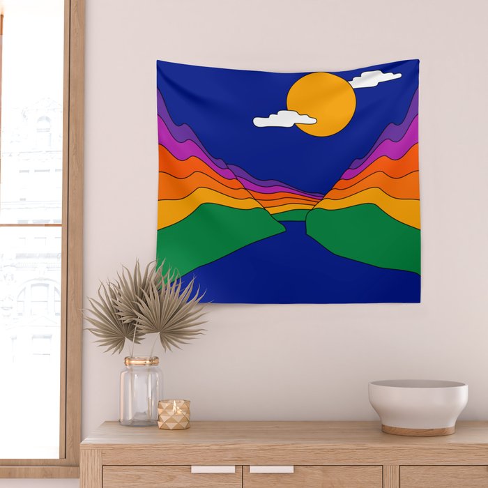 Rainbow Ravine Wall Tapestry Gallery Image 2