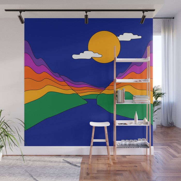 Rainbow Ravine Wall Mural Gallery Image 1