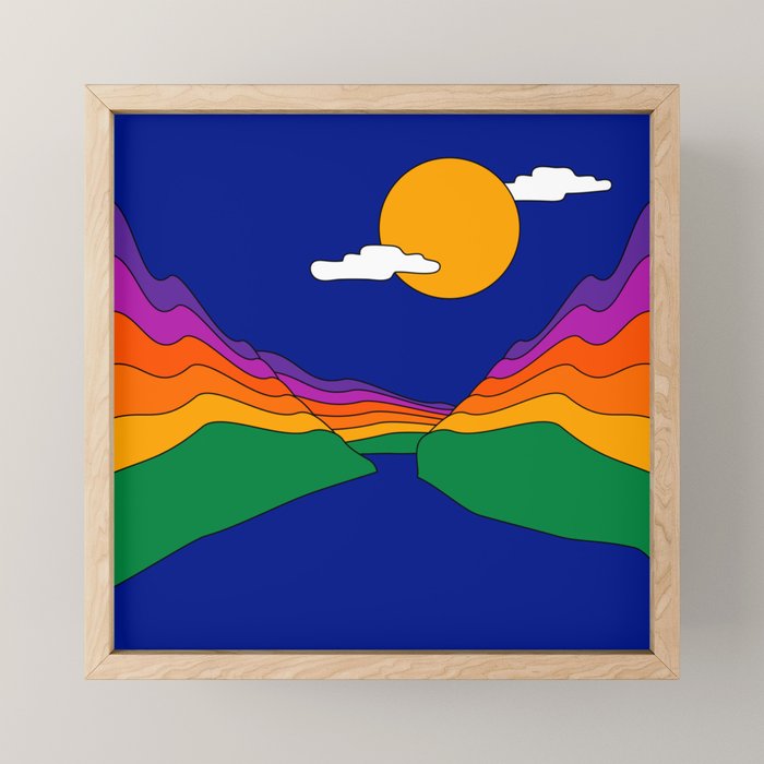 Rainbow Ravine Mini Art Print Gallery Image 1