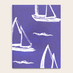 Sailboat Drawing - Indigo Blue Pattern Notebook Gallery Image 4