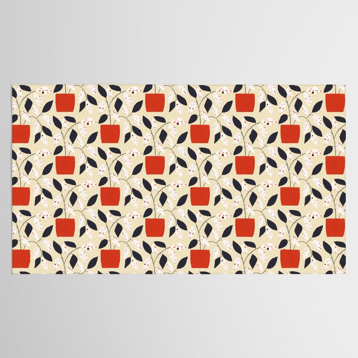 Plants and terrazzo Tablecloth Gallery Image 2