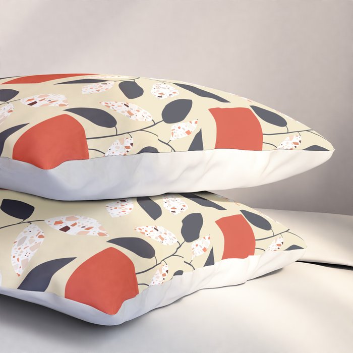 Plants and terrazzo Pillow Sham Gallery Image 3