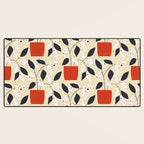 Plants and terrazzo Desk Mat Gallery Image 3