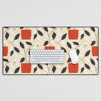 Plants and terrazzo Desk Mat Gallery Image 1