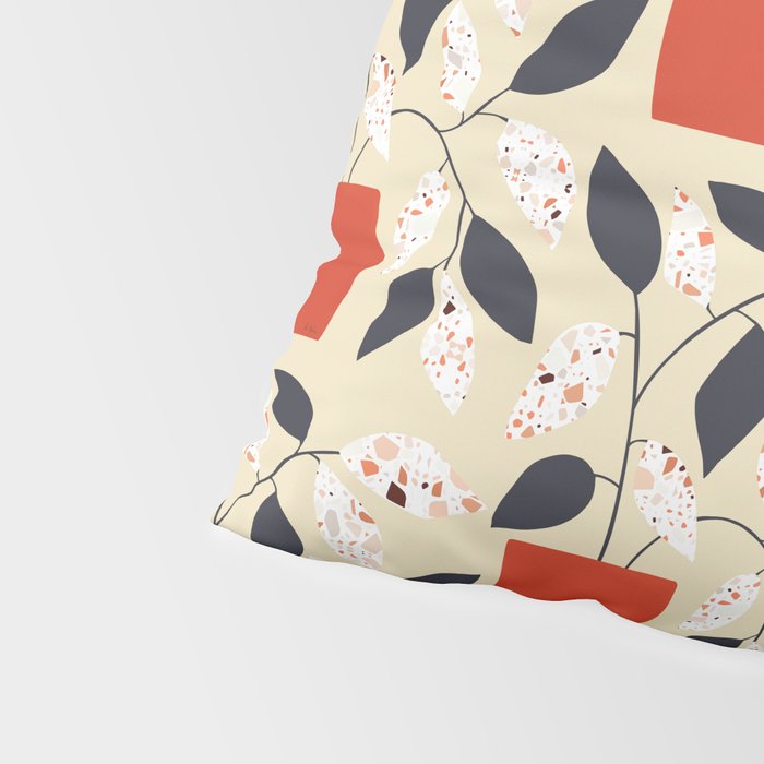 Plants and terrazzo Pillow Sham Gallery Image 4