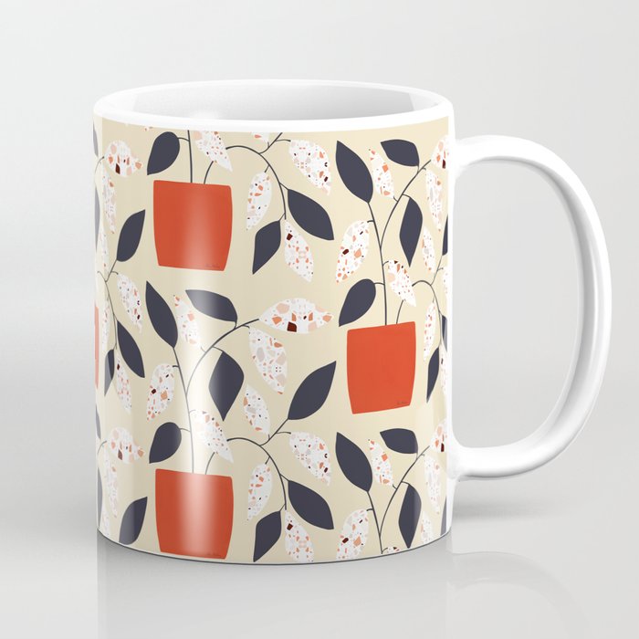 Plants and terrazzo Coffee Mug Gallery Image 1