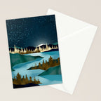 Autumn River Night Stationery Card Gallery Image 2