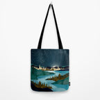 Autumn River Night Tote Bag Gallery Image 2