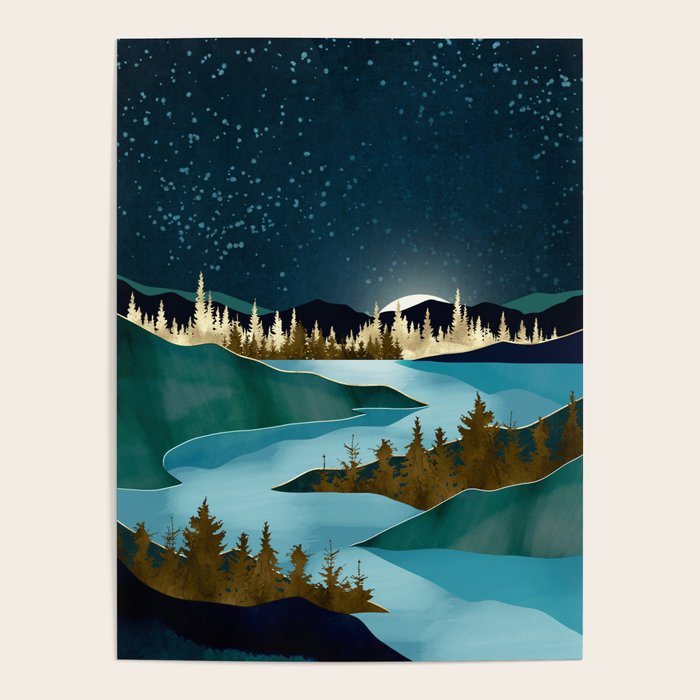Autumn River Night Poster Gallery Image 4