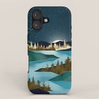 Autumn River Night iPhone Case Gallery Image 1