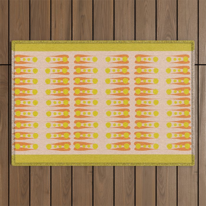 Holding the Pose in abstract shapes  Outdoor Rug Gallery Image 1