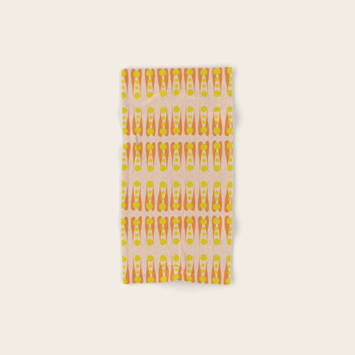 Holding the Pose in abstract shapes  Bath Towel Gallery Image 1