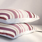 Dusty Rose Stripes Pillow Sham Gallery Image 3
