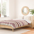 Dusty Rose Stripes Duvet Cover Gallery Image 2
