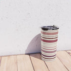 Dusty Rose Stripes Travel Mug Gallery Image 4