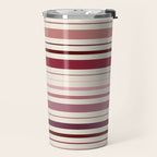 Dusty Rose Stripes Travel Mug Gallery Image 2