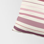 Dusty Rose Stripes Pillow Sham Gallery Image 4