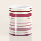 Dusty Rose Stripes Coffee Mug Gallery Image 4