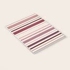 Dusty Rose Stripes Notebook Gallery Image 3