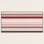Dusty Rose Stripes Desk Mat Gallery Image 3