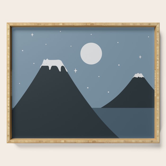 Cat Landscape 44 Serving Tray Gallery Image 1