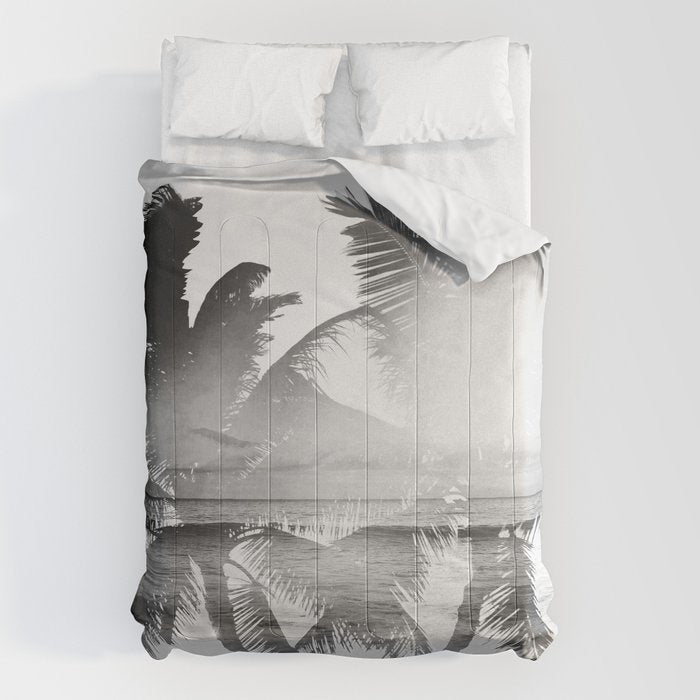 Tropicana seas - bw Comforter Gallery Image 6