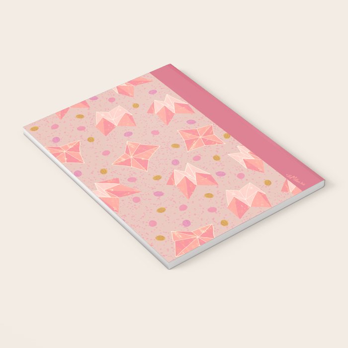 Origami Fortune Teller in Pastel Pink Notebook Gallery Image 3