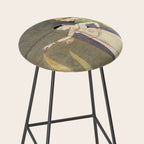     Painting. Recreation. Lovers playing with fireworks. Painted on paper Stool Gallery Image 2
