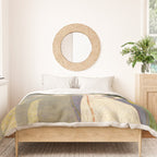     Painting. Recreation. Lovers playing with fireworks. Painted on paper Duvet Cover Gallery Image 3