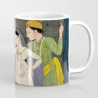     Painting. Recreation. Lovers playing with fireworks. Painted on paper Coffee Mug Gallery Image 1