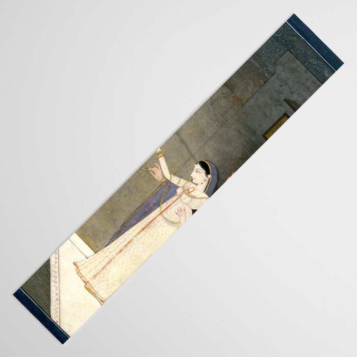     Painting. Recreation. Lovers playing with fireworks. Painted on paper Table Runner Gallery Image 3