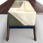     Painting. Recreation. Lovers playing with fireworks. Painted on paper Table Runner Gallery Image 1