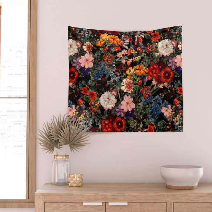 Exotic Night Garden Wall Tapestry Gallery Image 2