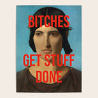 Bitches Get Stuff Done / AOC / Funny Feminist Motivational Quote Poster Gallery Image 4