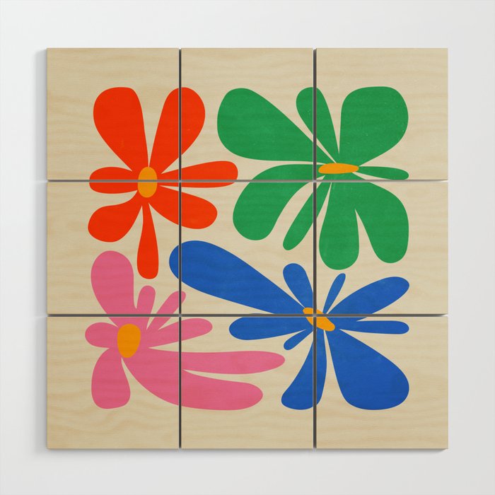 Bloom: Matisse Color Series 01 Wood Wall Art Gallery Image 1