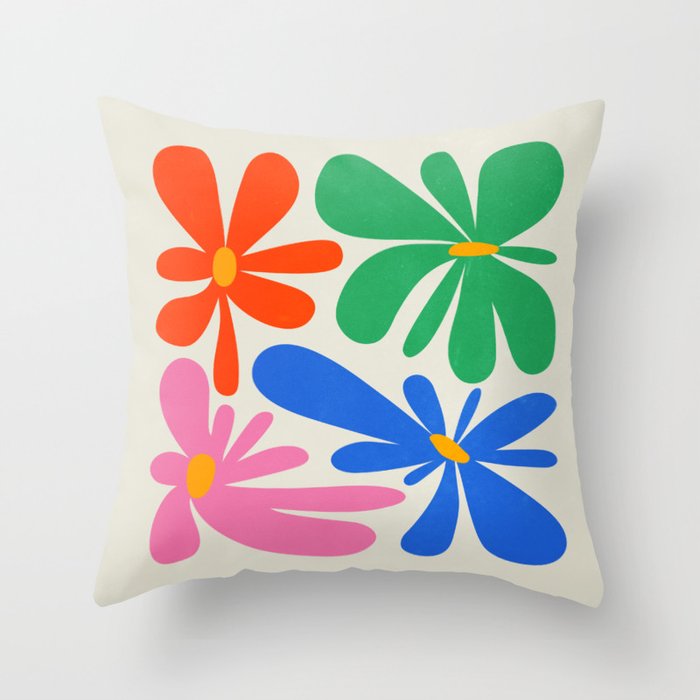 Bloom: Matisse Color Series 01 Throw Pillow Gallery Image 6