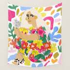 He loves me, he loves me not Wall Tapestry Gallery Image 4