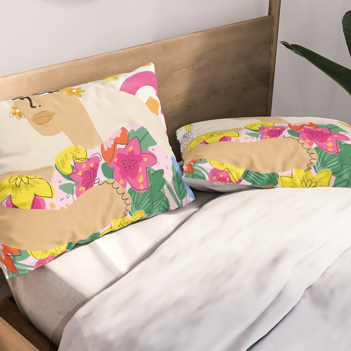 He loves me, he loves me not Pillow Sham Gallery Image 2